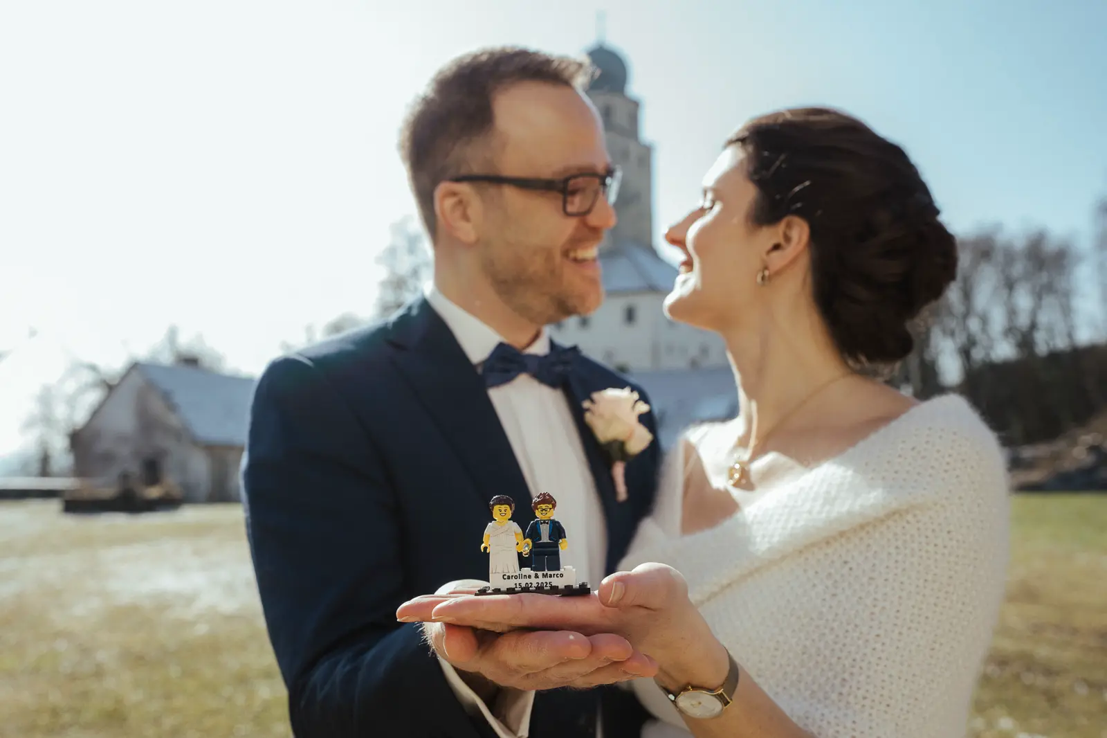 Standesamt in Stuehlingen auf Schloss Hohenlupfen im Winter